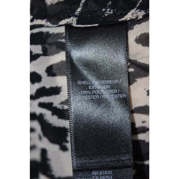 Kenneth Cole Women’s Blouse faux wrap animal print gray V-neck Size M - Picture 8 of 10